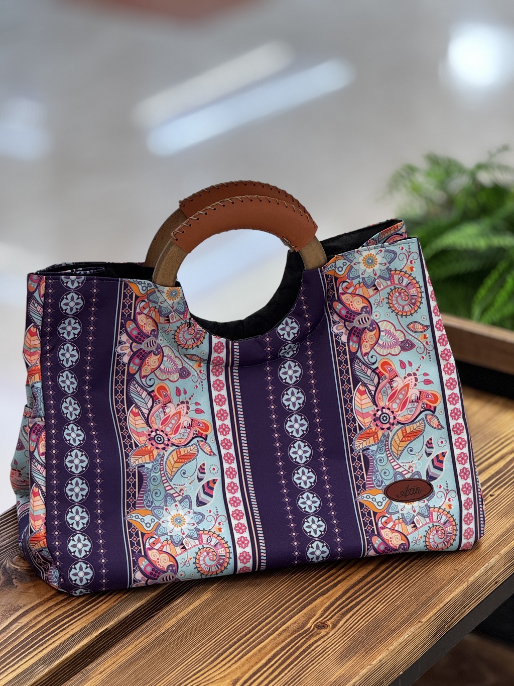 ساک دستی طرح گلدار